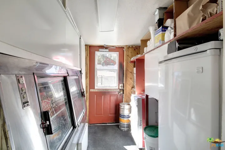 More storage and entrance to back patio