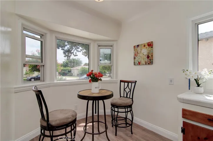 Sunny dining area is the perfect place to start the day.