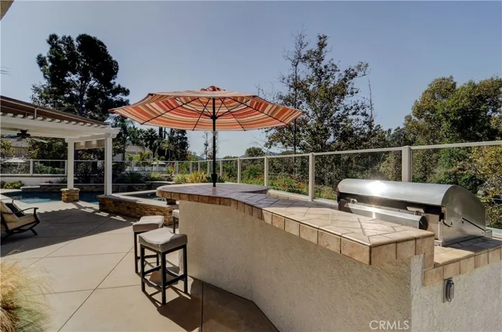 The perfect place to visit with the grill master...
