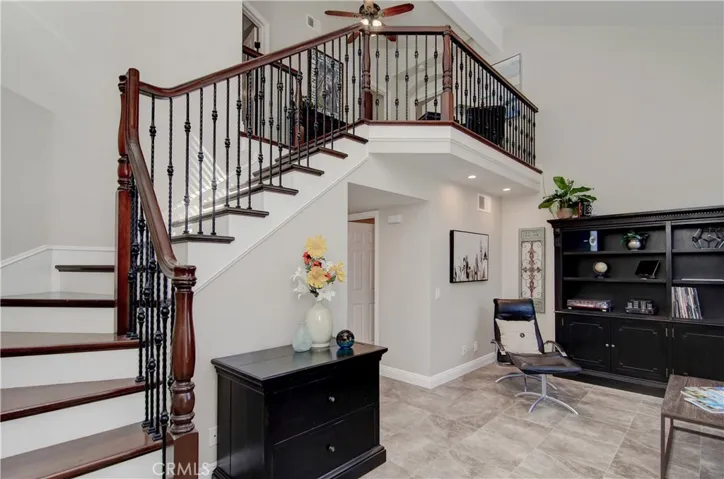 Gorgeous staircase sets the stage for what's to come.