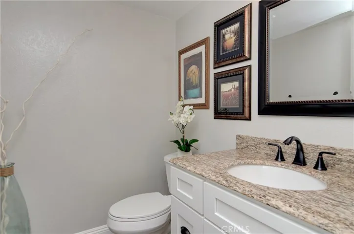 Lovely remodeled downstairs bath.