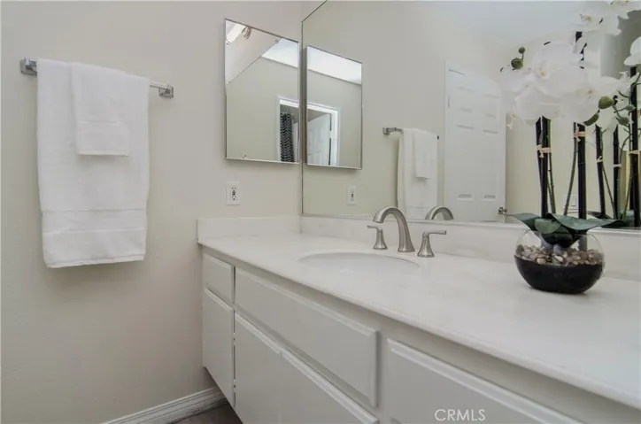 Second master has large vanity area.