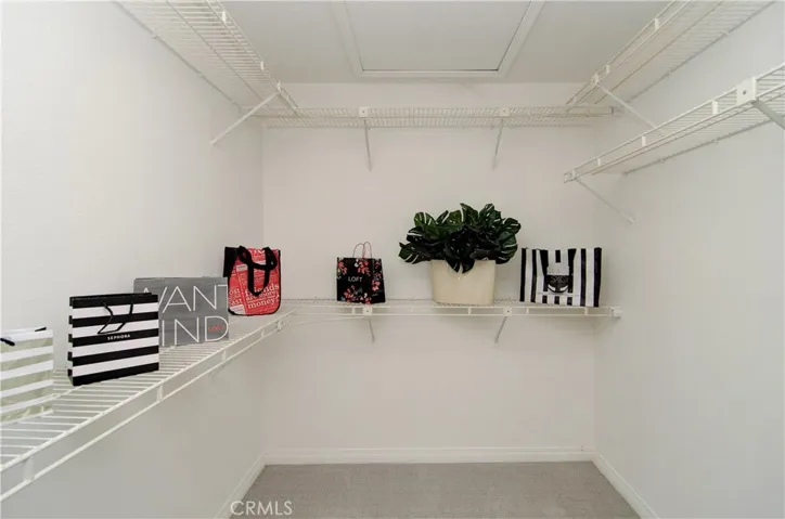 Plenty of room in this master walk-in.