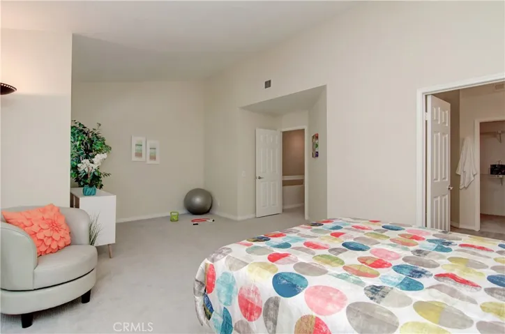 Main master has extra space, perfect for workout area, or sitting area for relaxation after a long work day.
