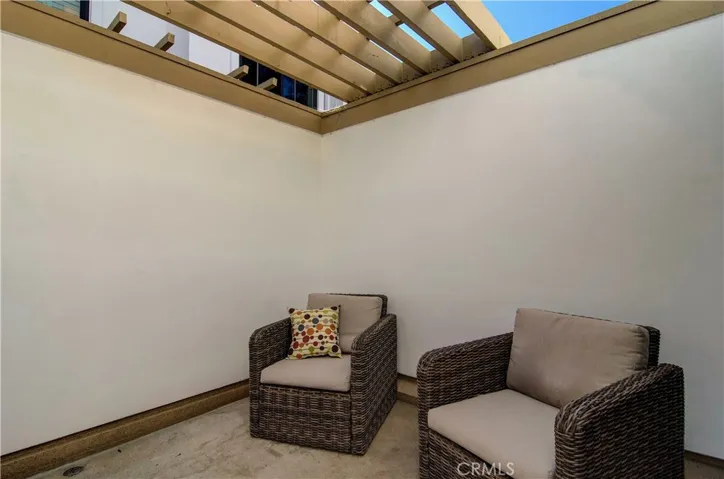 Plenty of space in the main level balcony for dining or just relaxing.