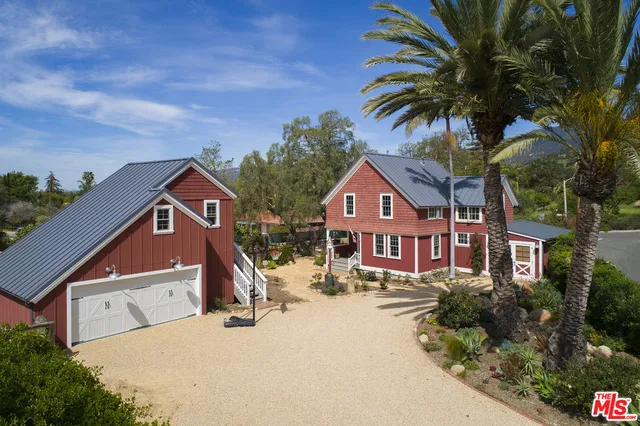 Aerial View of 1189 No. Ontare Rd Santa Barbara