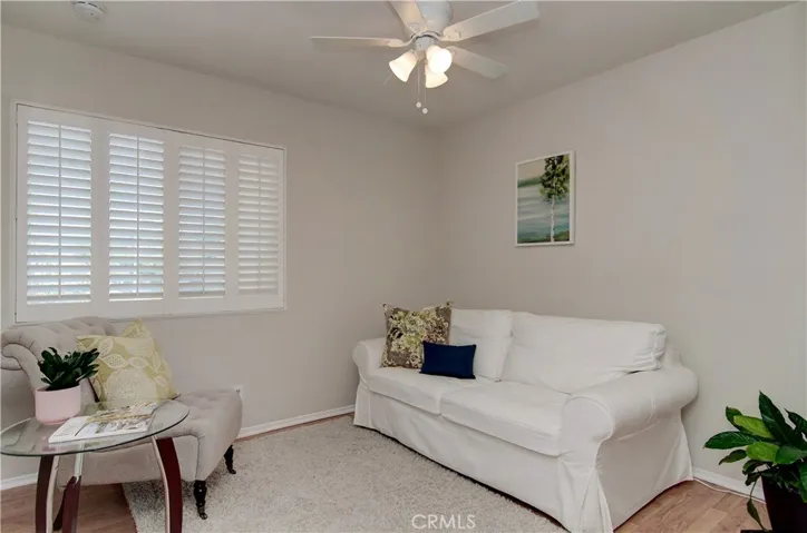 Upstairs bedroom #2.  All upstairs bedrooms have Custom shutters.