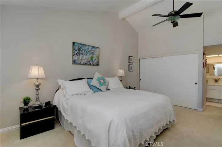 Master bedroom has two wardrobe closets.
