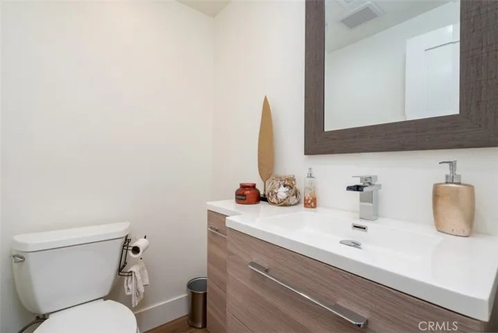 Downstairs powder room.