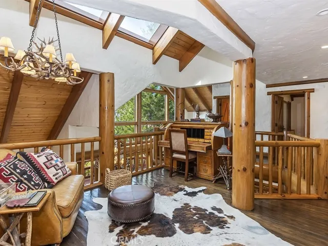 Loft area for reading or working