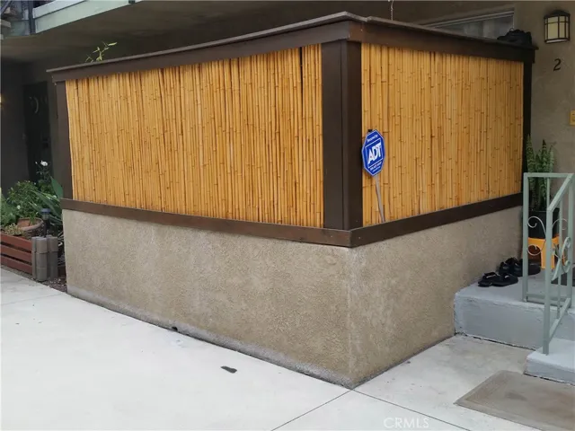 Enclosed patio off living room