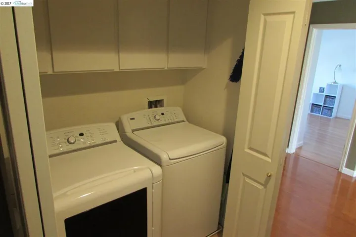 Laundry closet is upstairs.