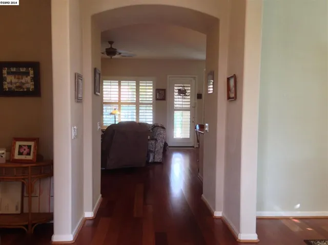 Welcome! Open floor plan allows views all the way through to the lovely back yard.