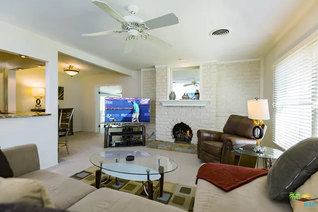 Living Room with Gas Fireplace