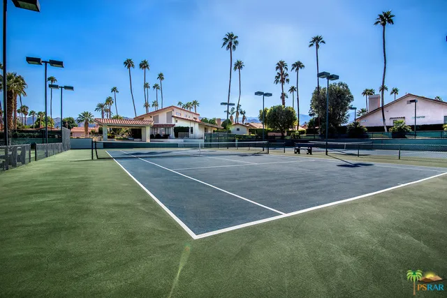 Three night lighted tennis courts.