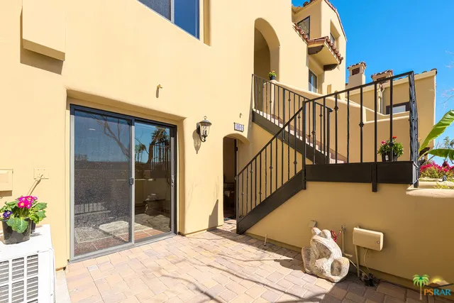 Private patio off the air conditioned bo