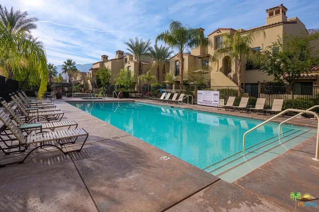 Luxurious heated community pool and spa.