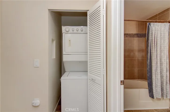 Convenient washer/dryer area.