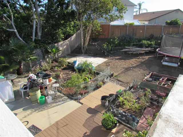 From upstairs balcony