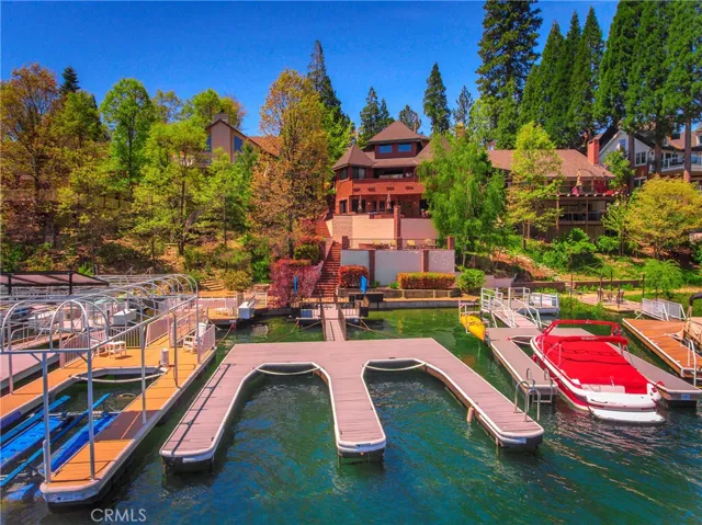 The Double Dock (both slips) is just below the home