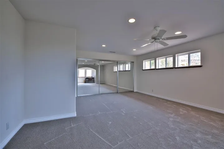 Huge 550 sq. ft. room could easily be converted to 2 bedrooms or secondary Familyroom upstairs.. Plumbing nearby for another bathroom too.