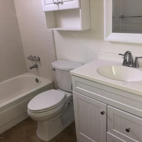 New cabinet & toilet