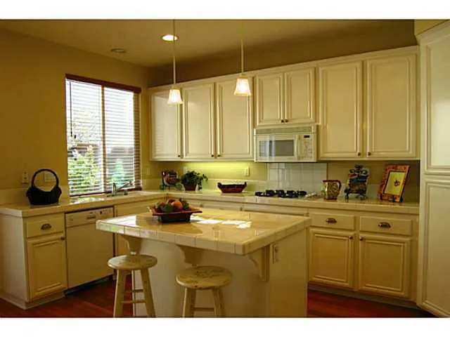 Spacious kitchen with center island Open to Family  Room.