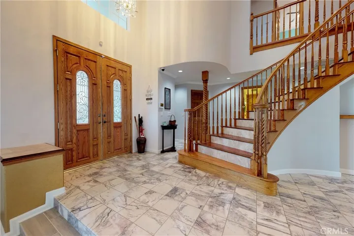 Double Door Marble Entry