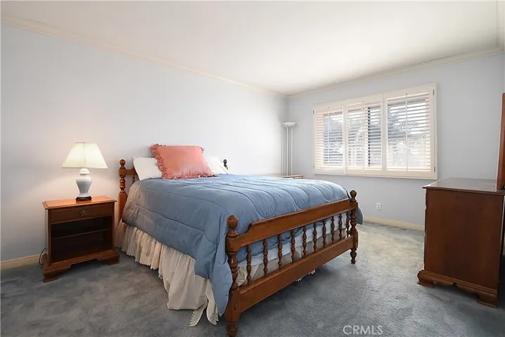 Upstairs bedroom has large closet space.
