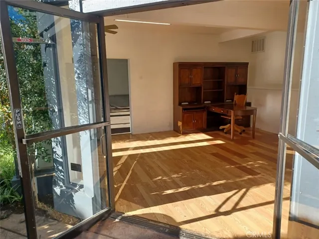 Double door entry on the right side