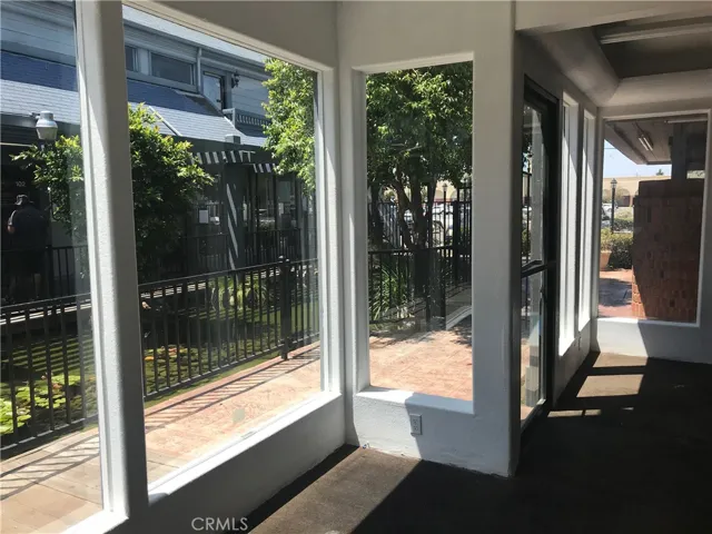Looking out the larger room on the left