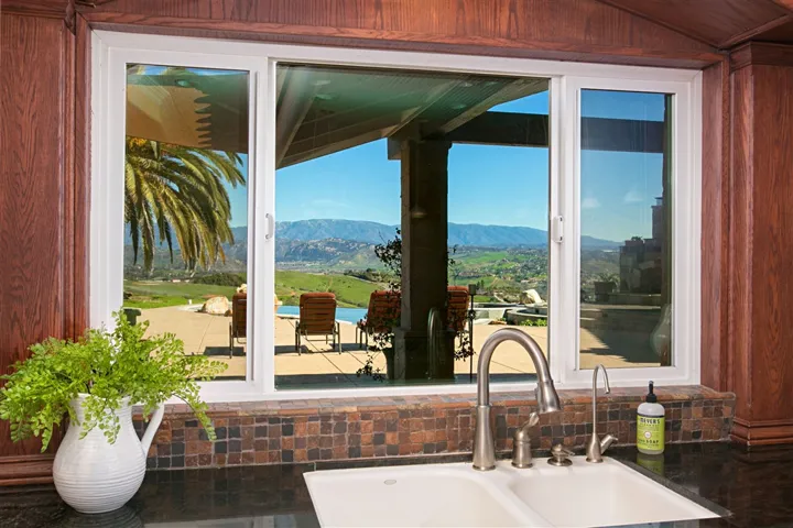 View out the kitchen window makes doing dishes more pleasant. :)