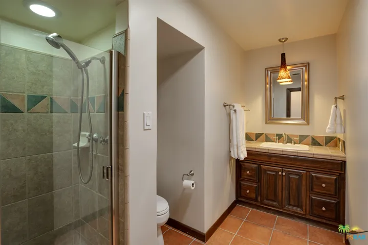 Second bathroom with stall shower