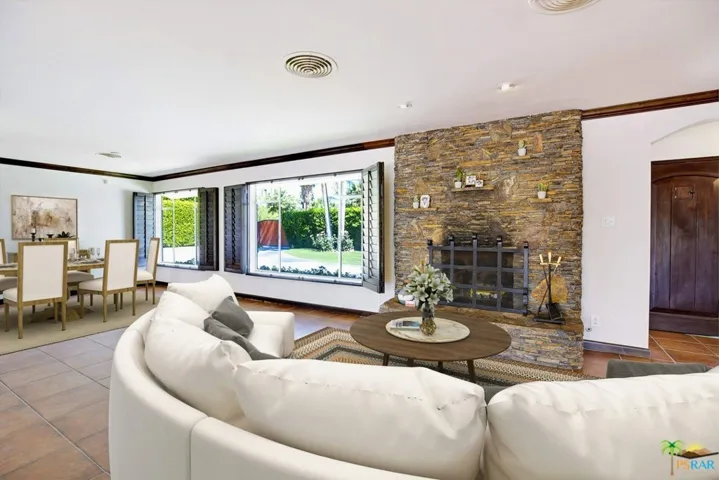 Virtually staged dining area and stacked