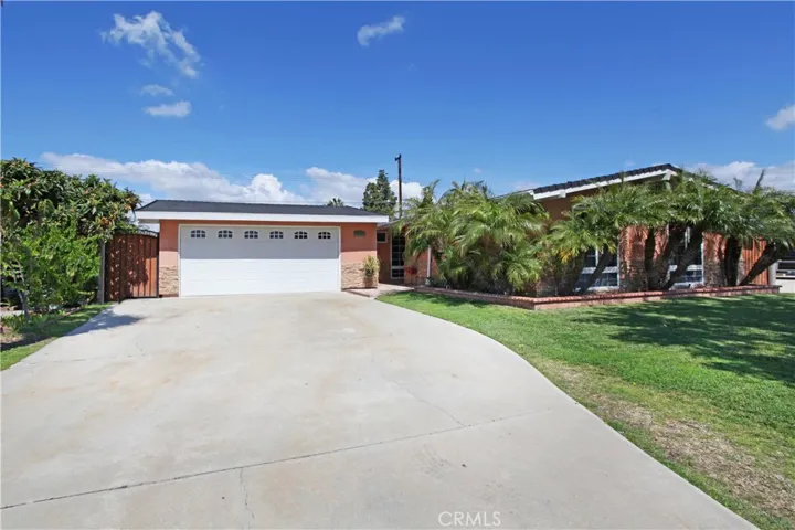 Ample parking for multiple cars in front of this beautiful home at 7073 Fillmore Drive, Buena Park!