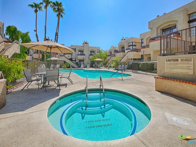 One of the complex' two spas.