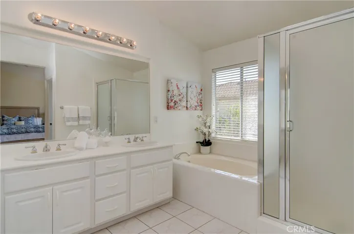 Master bath has it all...dual sink vanity, soaking tub, shower and HUGE walk-in closet.