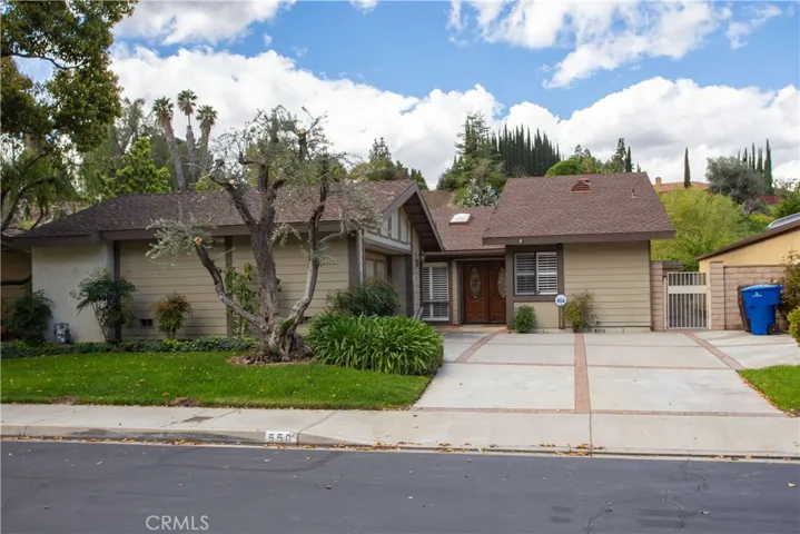 Front view ot 550 Via Zapata - located in the beautiful Canyon Hills community.  This is a detached home (no common walls with neighbors).  You have your own garage with direct access and a private rear yard with a lovely view.