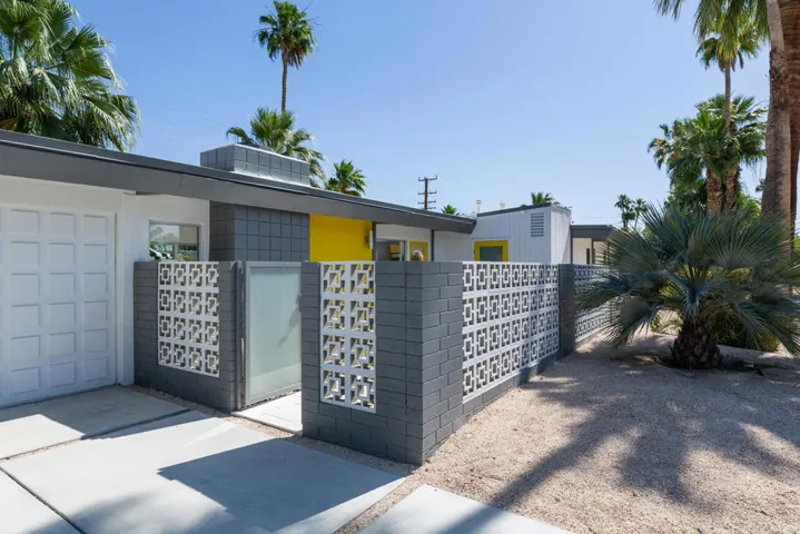 Breeze block courtyard