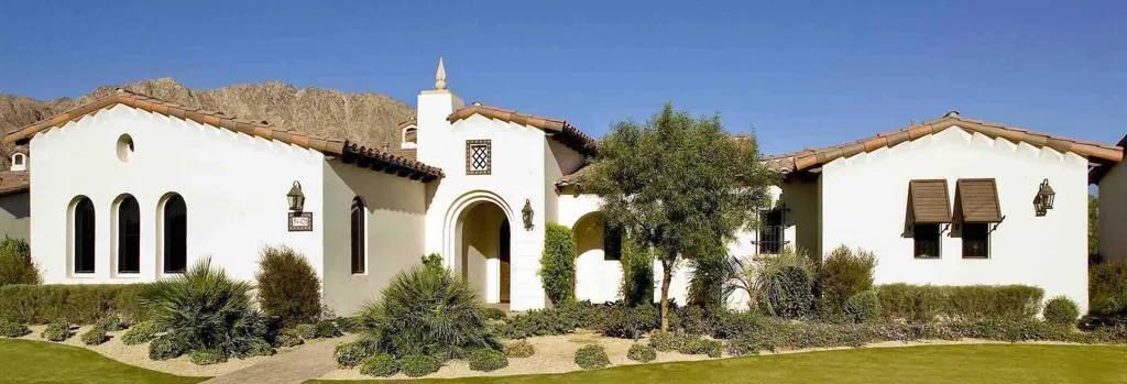 Front of villas