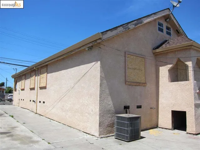 Side view of main house