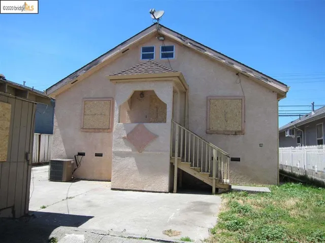 Rear view of house