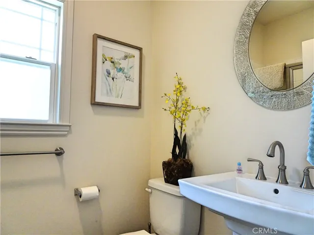 Upper level half bath