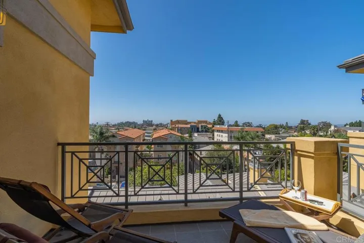 Balcony off guest bedroom