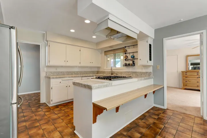 Kitchen towards bonus room