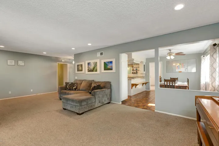 Living room towards dinning area