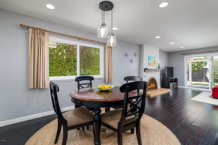 Dining Area Opens to Living Room
