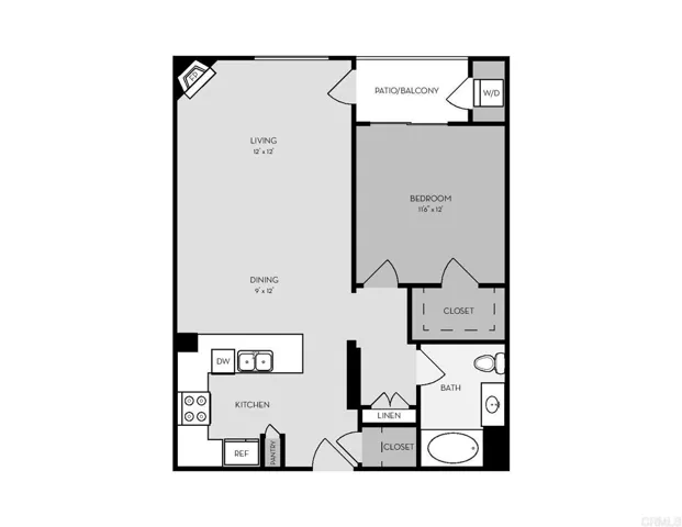 Condo does not have a fireplace as shown in plan photo!