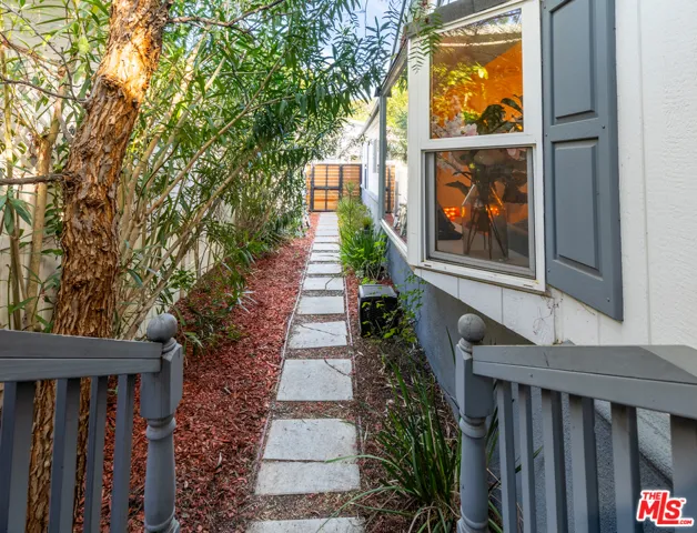 Private fenced yard
