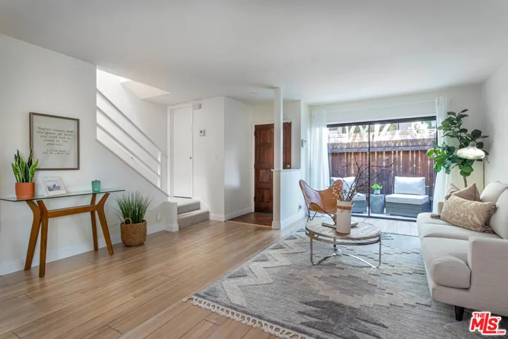 Living room and outdoor patio